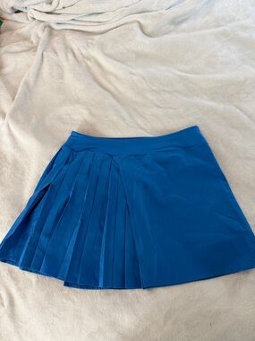 Lole Bright Blue Pleated Mini Skirt